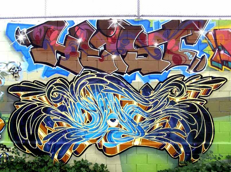 graffiti 3d wildstyle: grafiti tembok jalanan