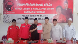 Rusdi Sutejo Partai Gerindra Daftar Penjaringan Cabup Pasuruan di Kantor PDIP