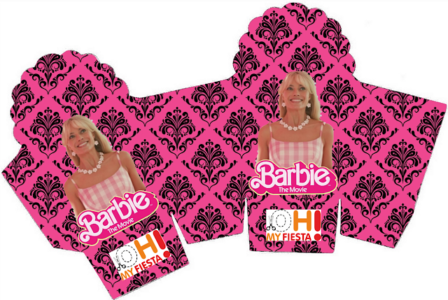 Película de Barbie: Cajas para Fiestas para Imprimir Gratis.