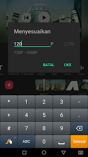 Cara edit menyimpan video menggunakan aplikasi Inshot di Android
