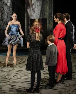Family portrait of Crown Princess Victoria at Royal Swedish Opera