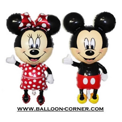 Balon Foil Mickey Mouse & Minnie Mouse Hallo