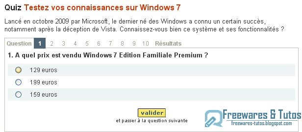 Quiz : Testez vos connaissances sur Windows 7