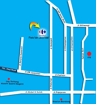 Map to Paris Van Java Mall