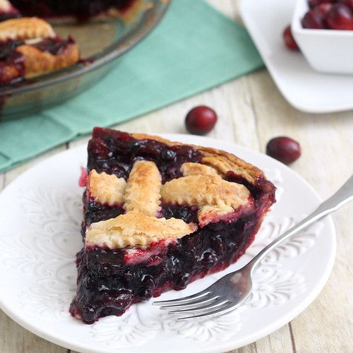 Cranberry and Wild Blueberry Pie