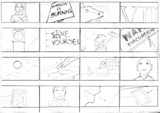 ©2013 Snow Patrol's "The Lightning Strike" Storyboards (1 of 6). Artwork by Dulani Wilson. All rights reserved to respective owners.