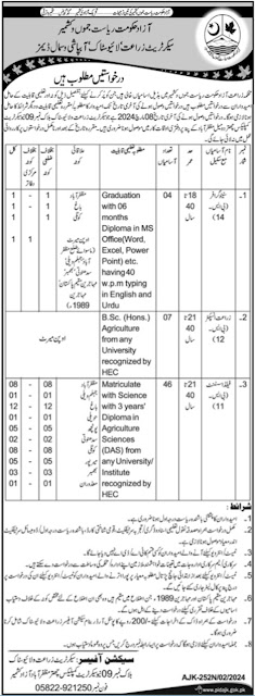 Agriculture Department Jobs 2024