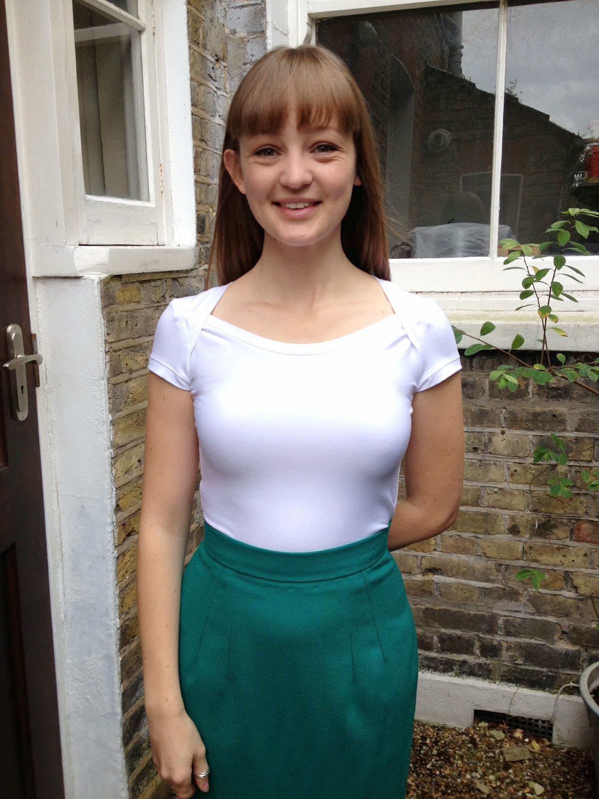 Diary of a Chain Stitcher: White Bamboo Jersey Bronte Top