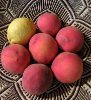 Basket of Peaches and Lemon