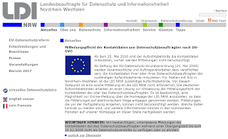 LDI Baustelle Meldung der Kontaktdaten des Datenschutzbeauftragten