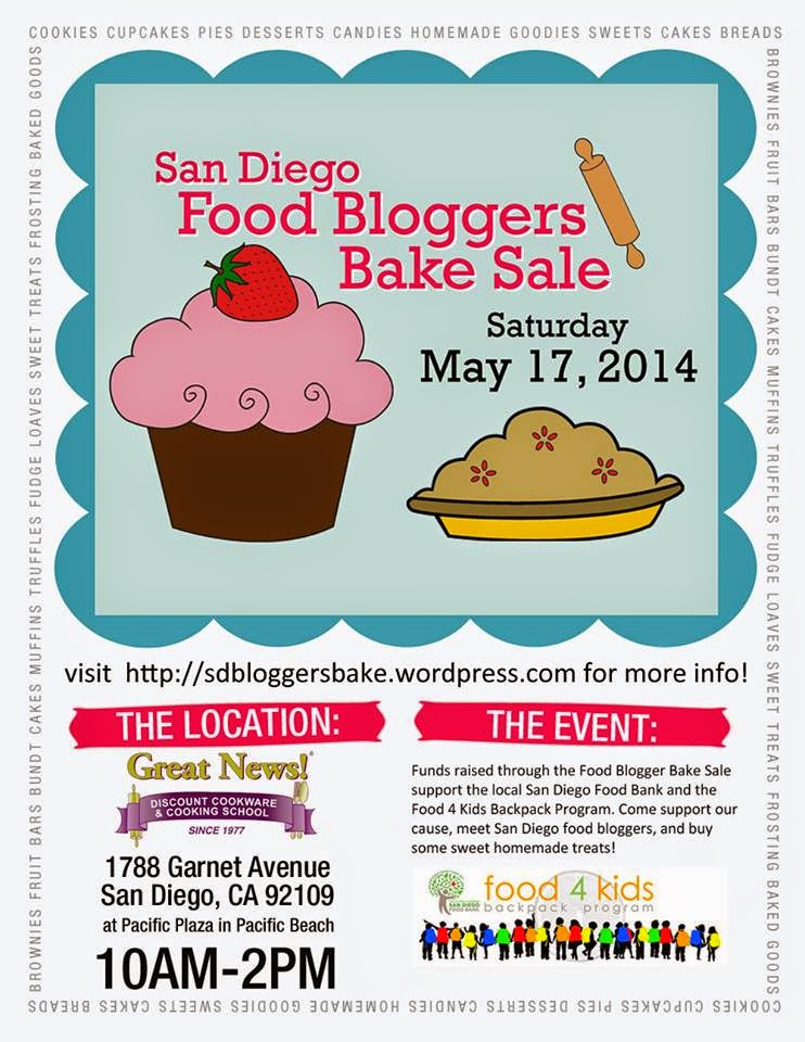 San Diego Food Bloggers' Bake Sale 2014 by BeckyCharms.com