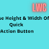 How to increase quick action width and height in lwc