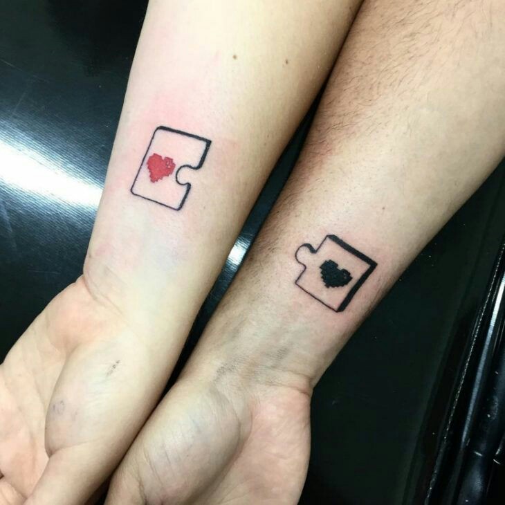 Puzzle Tattoo Ideas for Couples