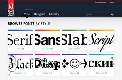 Font deck, typographie pour webdesign et webdesigner