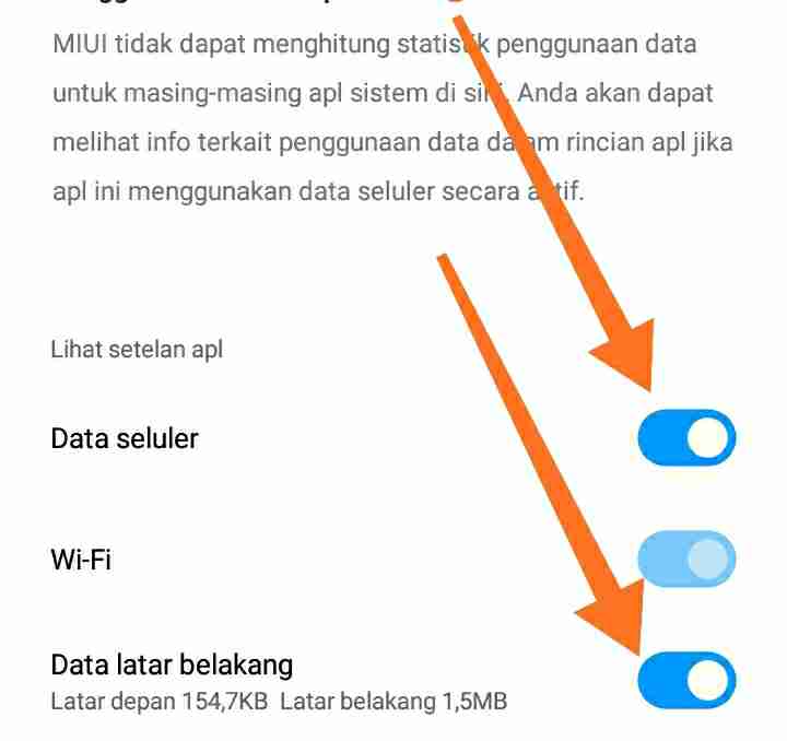 Cara Off WA tanpa Mematikan Data di Hp Xiaomi - Langkah 3-9
