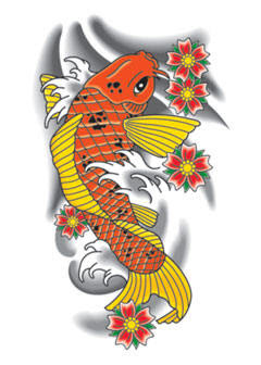 Japanese Koi Fish Tattoo Design