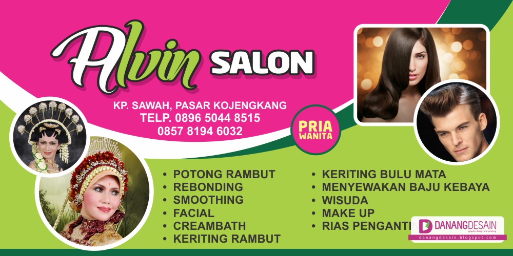 Contoh Banner Salon  Kecantikan gambar spanduk 