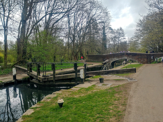 The bridge over the Grand Union Canal