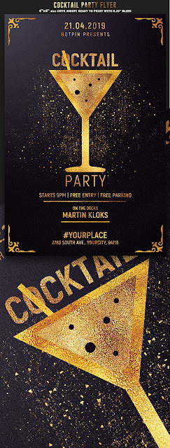  Cocktail Party Flyer Invitation Template