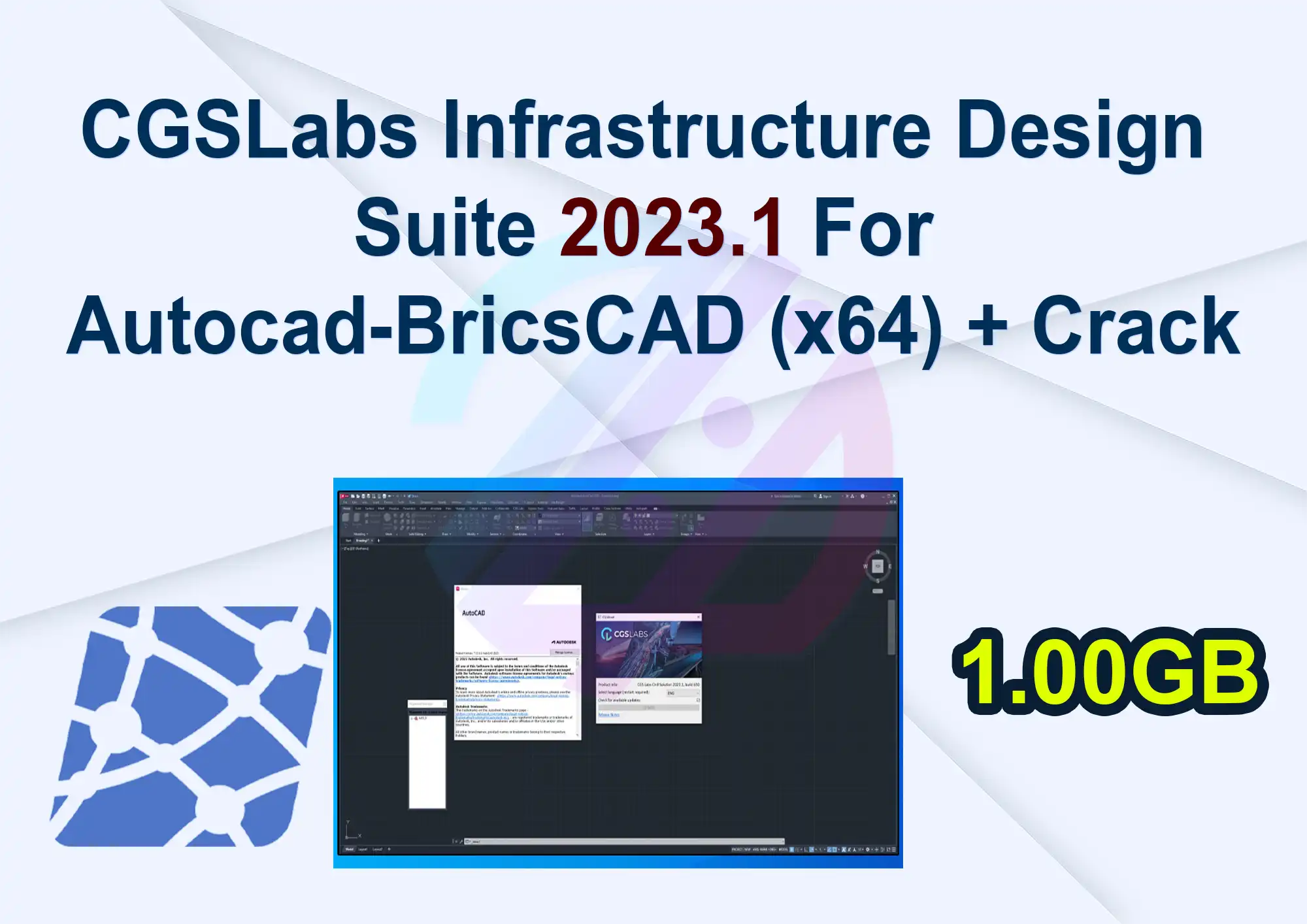 CGSLabs Infrastructure Design Suite 2023.1 For Autocad-BricsCAD (x64) + Crack