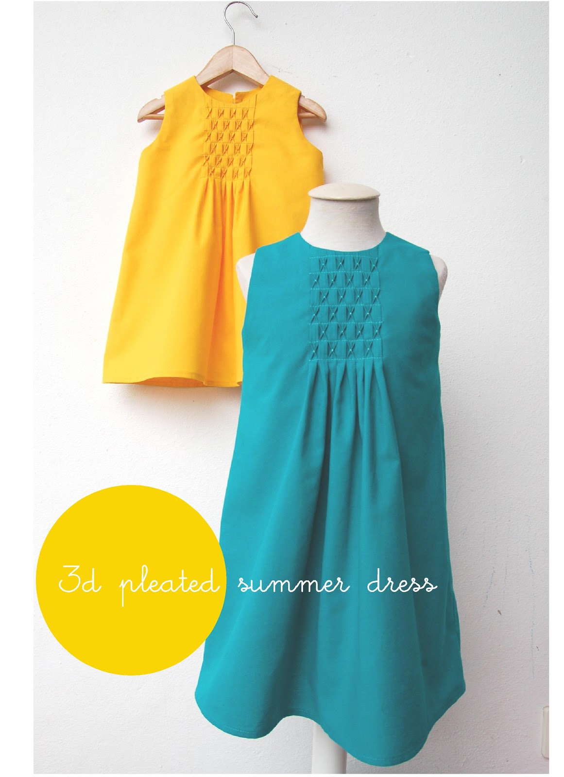 Pleated summer dress