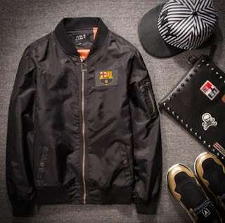 Gambar Jaket Semi Kulit Barcelona