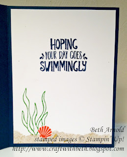 Craft with Beth: Seaside Shore Ahoy There Card thinking of you birthday Stampin' Up!