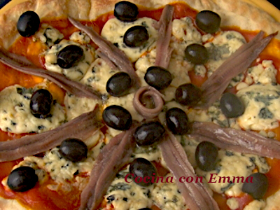 Pizza de roquefort con sabor a mar_1