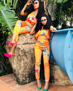 BBNaija's NinaIvy and mentor Toyin Lawani step out on matching outfits