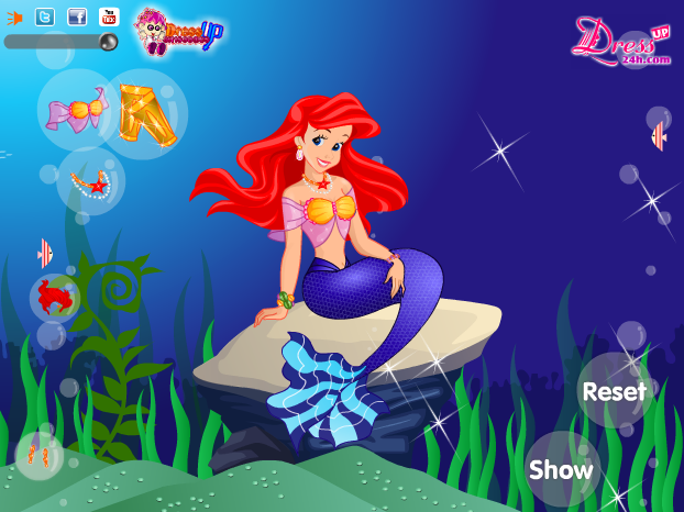 Dress up Games with The Little Mermaid Story