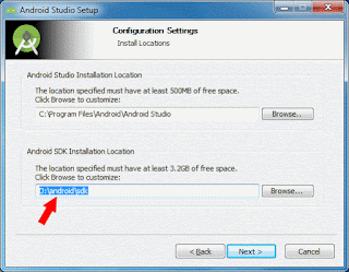 Android Studio Installation of SDK
