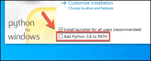 Add Python to PATH Windows