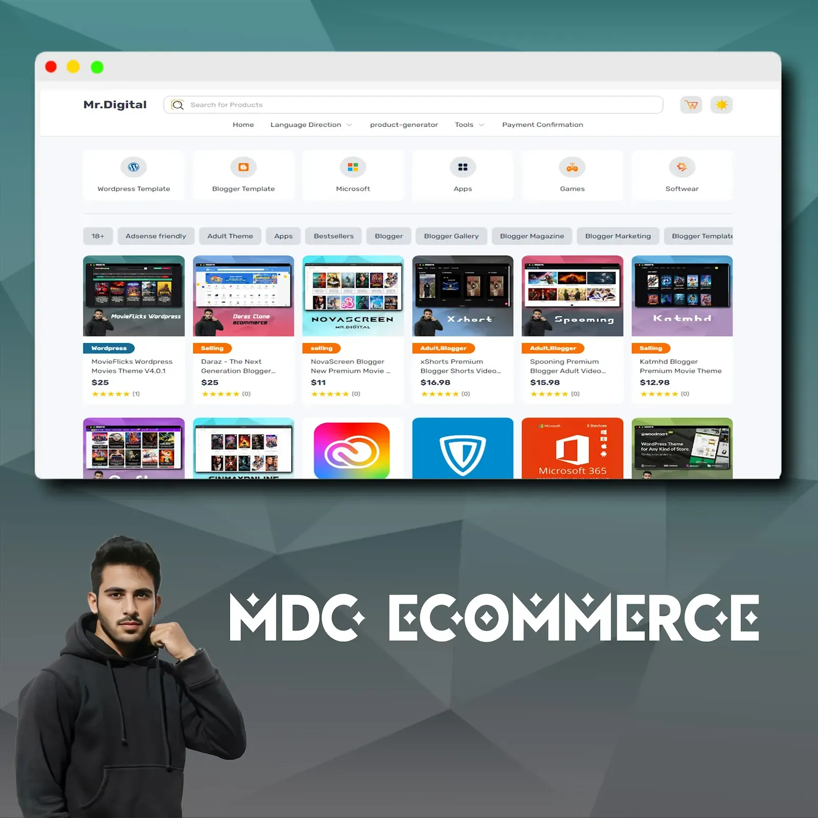 MDC - Best Premium E-commerce Blogger Template