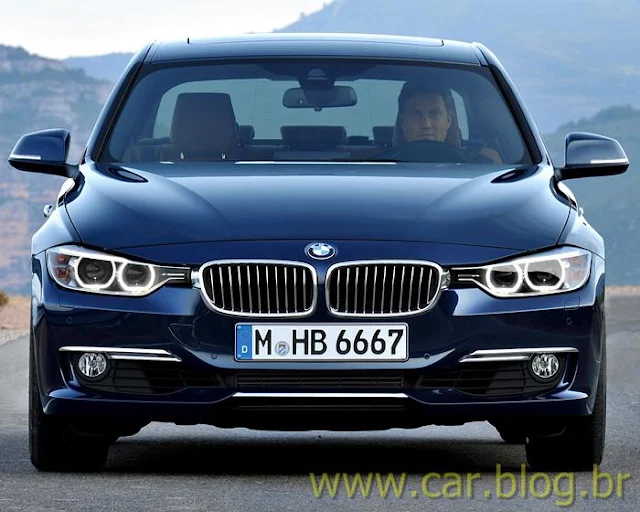 Novo BMW Serie 3 2012 - azul frente