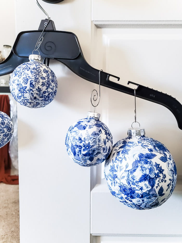 hang ornaments to dry