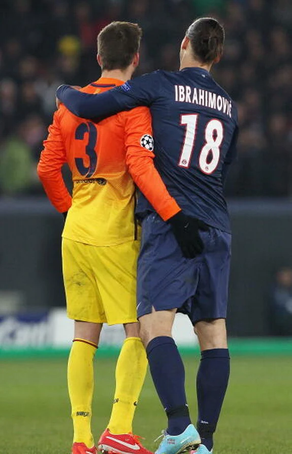 No love lost between Zlatan & Piqué