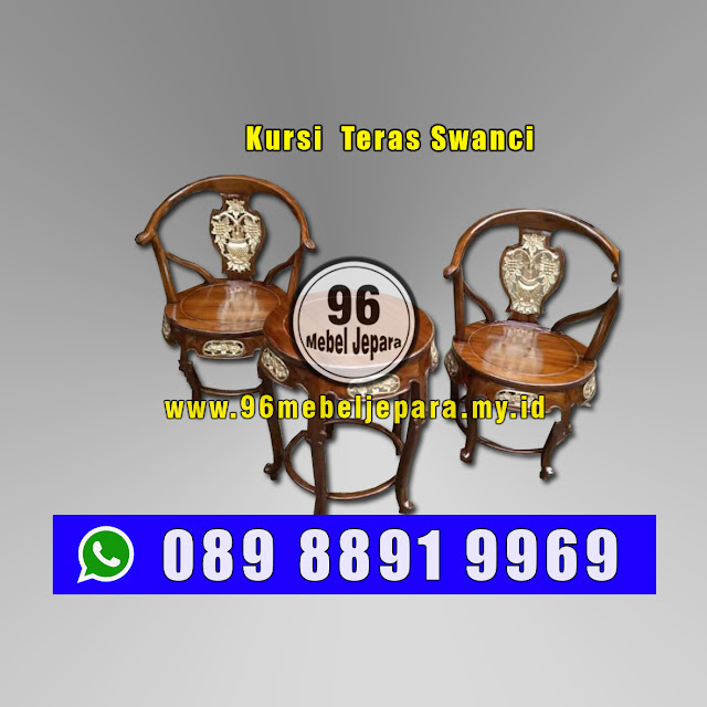 Kursi Teras Swanci Ukir Jati Jepara