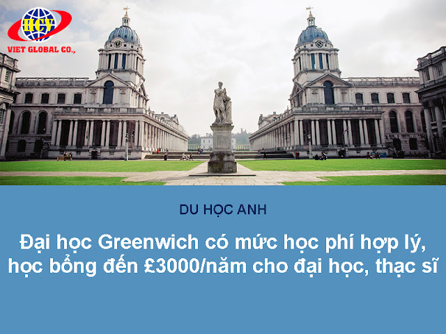 Đại học Greenwich có mức học phí hợp lý & học bổng lên đến £3000/năm cho hệ đại học và thạc sĩ