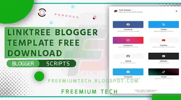 Linktree Blogger Template Free Download