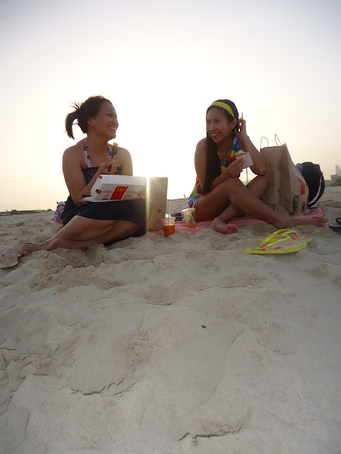 Unwinding at Jumeriah Open Beach