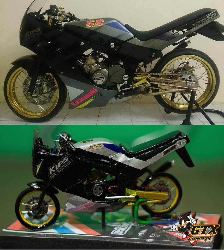 37 Gambar Miniatur Kawasaki Ninja 2 Tak Versi GTX Concept