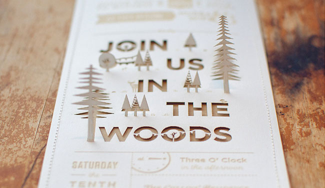 Think outside the box for how you print your wedding stationery