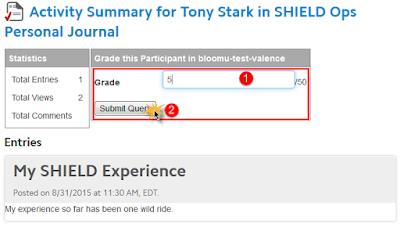 a screenshot of the grading page from within a Campus Pack tool