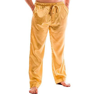 Men's Satin Lounge Pants Pajama With Pockets...