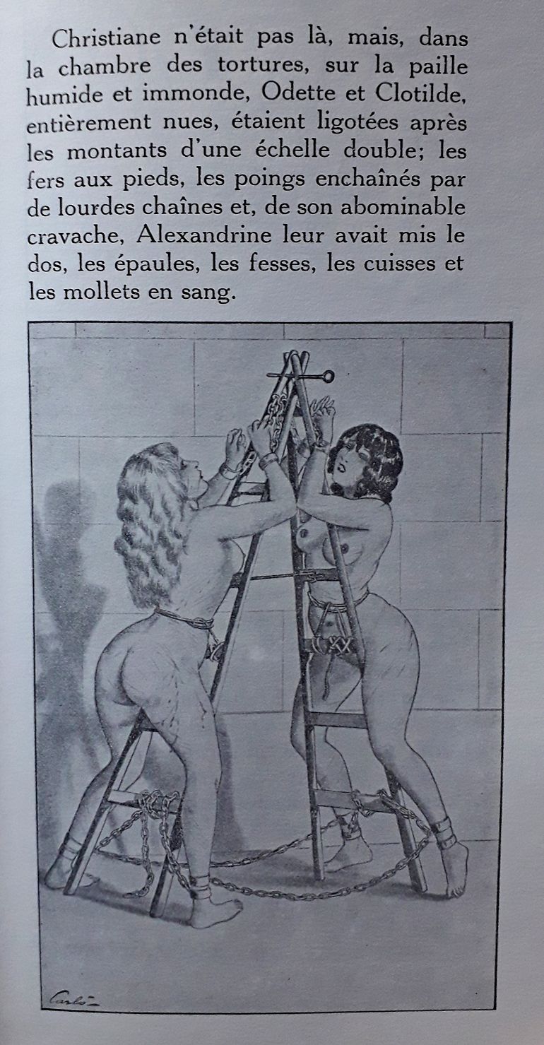 Carlo dessin BDSM femmes attachées