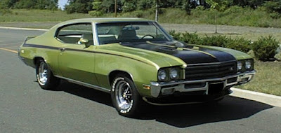 Black and Green Buick GSX