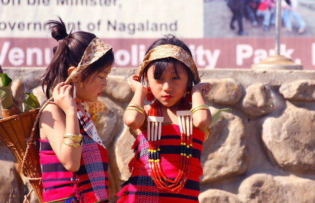 Lotha Tokhu Emong Photos Little Girls in Traditional Dress