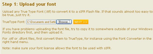 sIFR Generator1