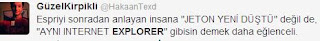 twitter internet explorer geyikleri