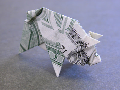 origami pigs